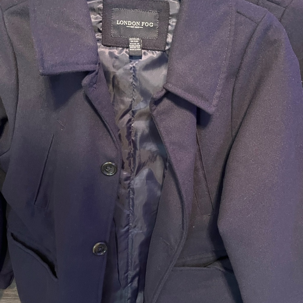 London Fog Women's Dark Blue Trench Coat